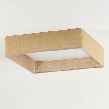 Brilagi - LED plafonsko svetlo VELVET SQUARE LED/24W/230V 43x43 cm braon