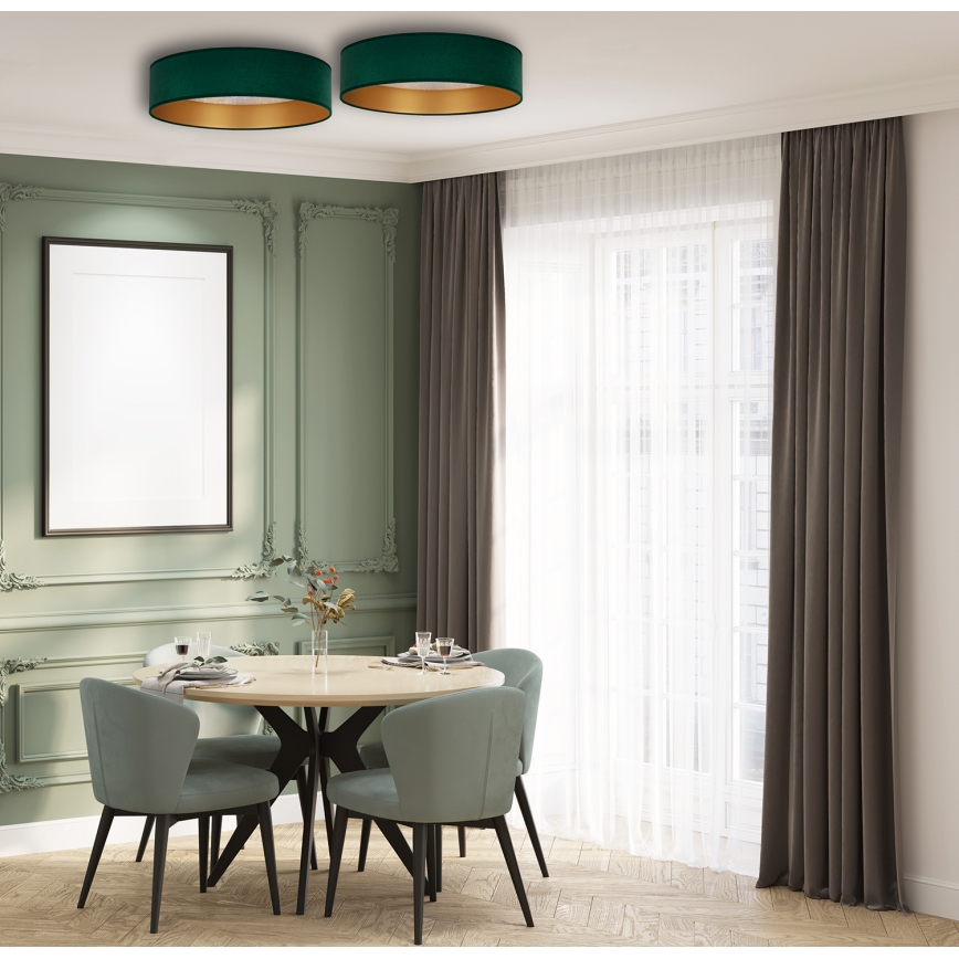 Brilagi - LED stropno svetlo VELVET STAR LED/24W/230V, prečnik 40 cm, 3000K/4000K/6400K, zelena/zlatna