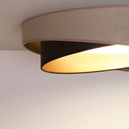BRILAGI - LED plafonsko svetlo VELVET TWIST LED/24W/230V 4000K prečnik 55 cm bež/braon/zlatna