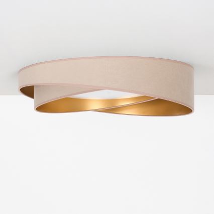 BRILAGI - LED plafonsko svetlo VELVET TWIST LED/24W/230V 4000K prečnik 55 cm bež/zlatna
