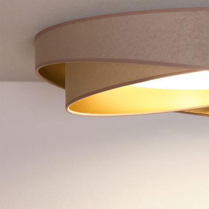 BRILAGI - LED plafonsko svetlo VELVET TWIST LED/24W/230V 4000K prečnik 55 cm bež/zlatna