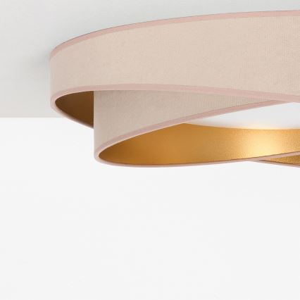 BRILAGI - LED plafonsko svetlo VELVET TWIST LED/24W/230V 4000K prečnik 55 cm bež/zlatna