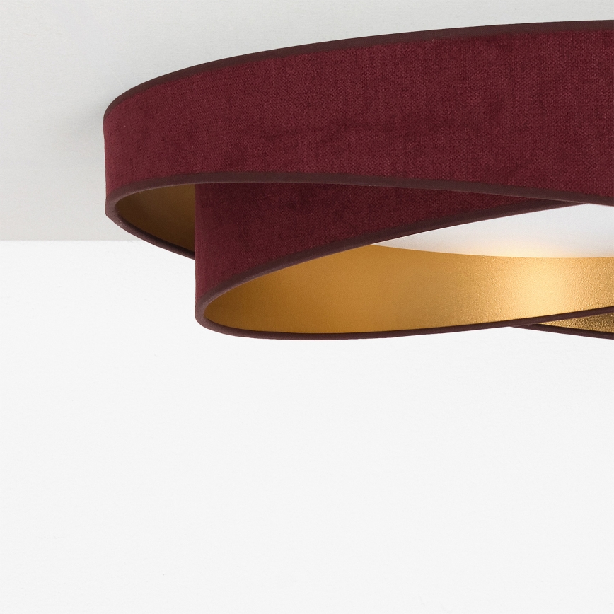 BRILAGI - LED plafonsko svetlo VELVET TWIST LED/24W/230V 4000K prečnik 55 cm burgundsko/zlatno