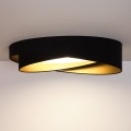 BRILAGI - LED plafonsko svetlo VELVET TWIST LED/24W/230V 4000K prečnik 55 cm crna/zlatna