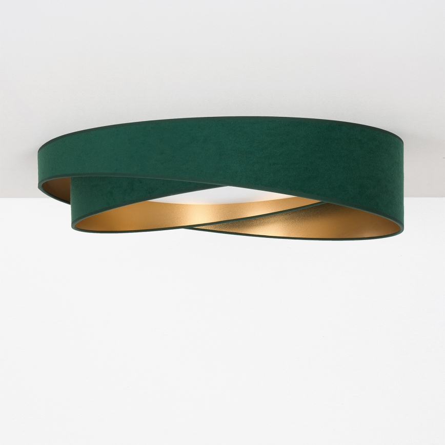 BRILAGI - LED stropno svetlo VELVET TWIST LED/24W/230V 4000K prečnik 55 cm zeleno/zlatno
