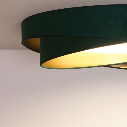BRILAGI - LED stropno svetlo VELVET TWIST LED/24W/230V 4000K prečnik 55 cm zeleno/zlatno