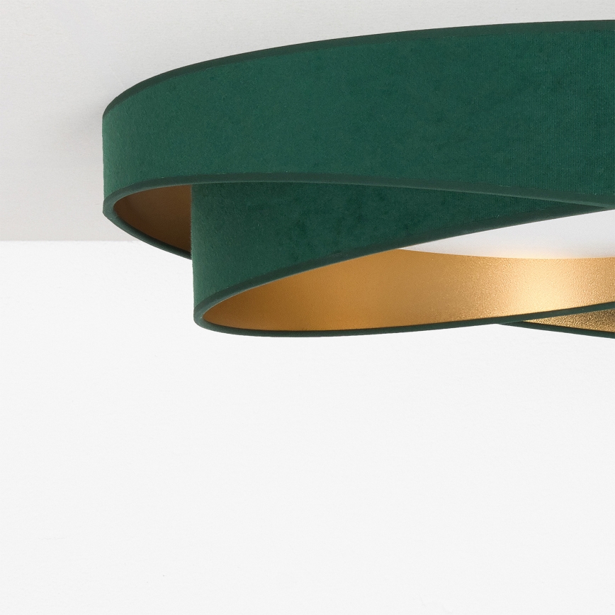 BRILAGI - LED stropno svetlo VELVET TWIST LED/24W/230V 4000K prečnik 55 cm zeleno/zlatno