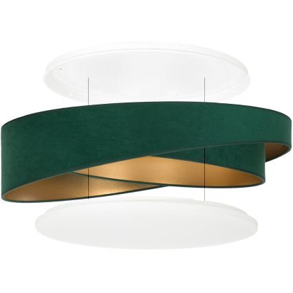 BRILAGI - LED stropno svetlo VELVET TWIST LED/24W/230V 4000K prečnik 55 cm zeleno/zlatno