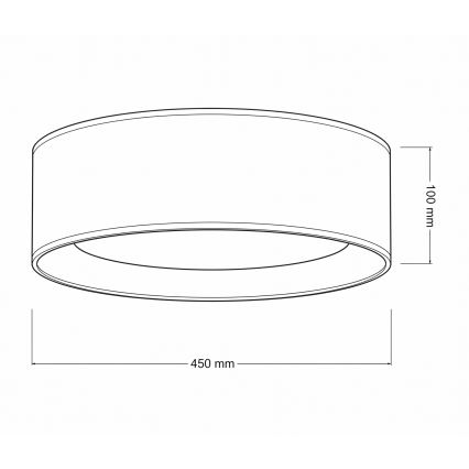 Brilagi - LED plafonsko svetlo VELVET VARI LED/24W/230V 3000/4000/6500K prečnika 45 cm belo