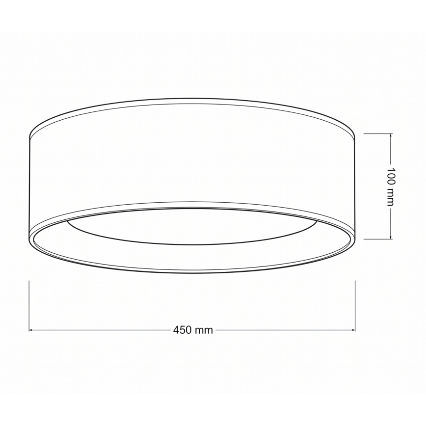 Brilagi - LED plafonsko svetlo VELVET VARI LED/24W/230V 3000/4000/6500K prečnik 45 cm braon