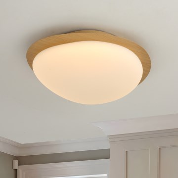 Brilagi - LED plafonsko svetlo VISBY WOOD LED/18W/230V prečnik 38 cm braon