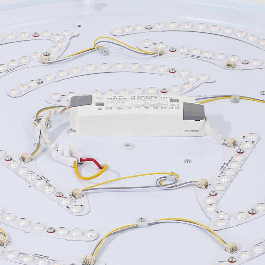 Brilagi - LED stropno svetlo WOODROUND LED/40W/230V 3000/4000/6000K prečnik 60 cm drveno CRI 90