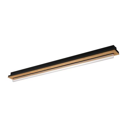 Brilagi - LED plafonsko svetlo WOODY FLAT LED/25W/230V hrast/crna
