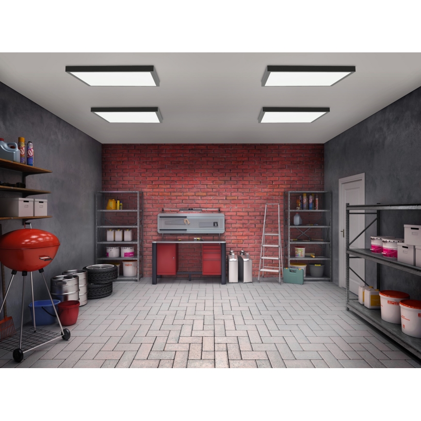 Brilagi - LED plafonsko svetlo za kupatilo FRAME LED/50W/230V 60x60 cm IP44 crna