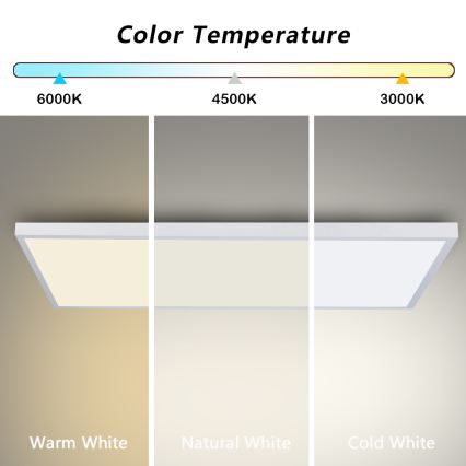 Brilagi - LED plafonsko svetlo za kupatilo FRAME LED/96W/230V 120x60 cm 3000/4000/6000K IP44 bela