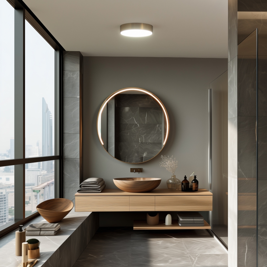 Brilagi - LED plafonsko svetlo za kupatilo POOL LED/24W/230V 3000/4000/5500K prečnik 30 cm IP54 bronza