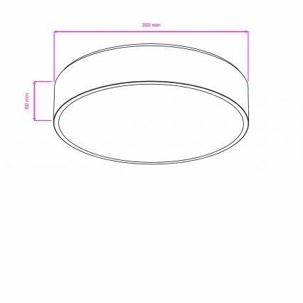 Brilagi - LED plafonsko svetlo za kupatilo POOL LED/24W/230V 3000/4000/5500K prečnik 30 cm IP54 bronza