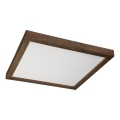 Brilagi - LED plafonsko svetlo za kupatilo WOODY FRAME LED/40W/230V 60x60 cm IP44 hrast orah