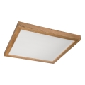 Brilagi - LED plafonsko svetlo za kupatilo WOODY FRAME LED/50W/230V 60x60 cm IP44 hrast