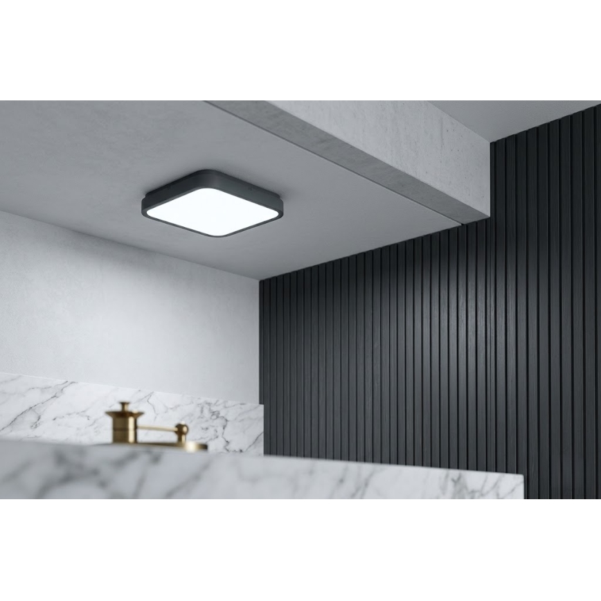 BRILAGI - LED kupatilsko plafonsko svetlo ZENNA LED/24W/230V 34,5x34,5 cm IP44 antracit