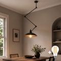 BRILAGI - LED podesiv luster na stalku IRONBEAM 1xE27/60W/230V crni