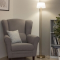Brilagi - LED podna lampa CERIA 1xE27/20W/230V prečnik 25 cm bela/zlatna