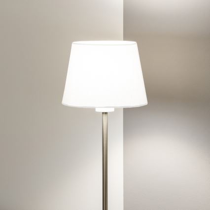 Brilagi - LED podna lampa CERIA 1xE27/40W/230V prečnik 20,5 cm bela/mat hrom