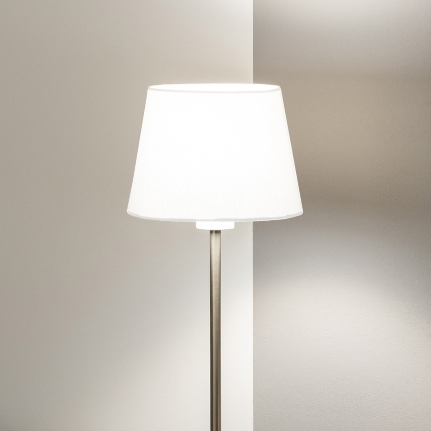 Brilagi - LED podna lampa CERIA 1xE27/40W/230V prečnik 20,5 cm bela/mat hrom