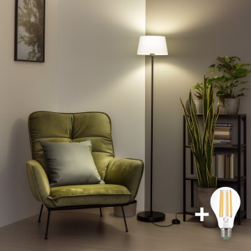 Brilagi - LED podna lampa CERIA 1xE27/40W/230V prečnik 30 cm bela/crna