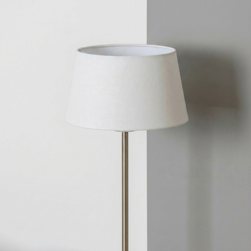 Brilagi - LED podna lampa CERIA 1xE27/40W/230V prečnik 30 cm bela/mat hrom