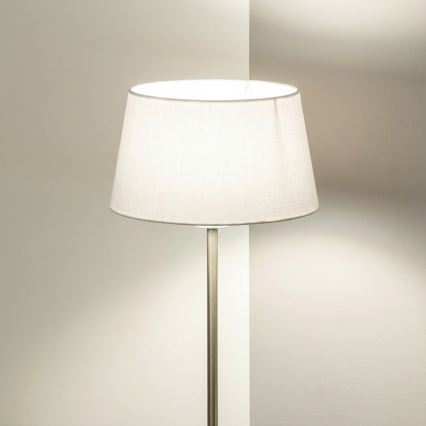 Brilagi - LED podna lampa CERIA 1xE27/40W/230V prečnik 30 cm bela/mat hrom