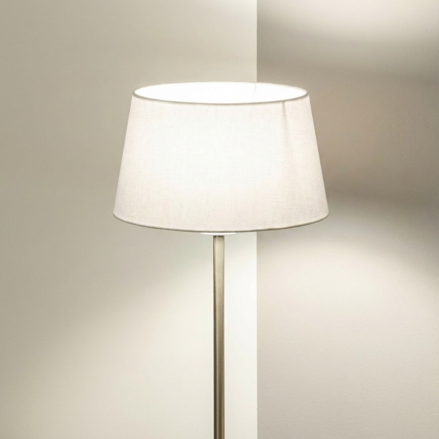 Brilagi - LED podna lampa CERIA 1xE27/40W/230V prečnik 30 cm bela/mat hrom
