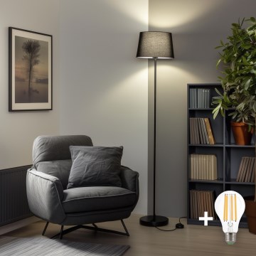 Brilagi - LED podna lampa CERIA 1xE27/40W/230V prečnik 30 cm crna