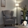 Brilagi - LED podna lampa CERIA 1xE27/40W/230V prečnik 30 cm siva/crna