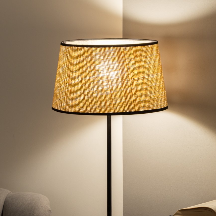 Brilagi - LED podna lampa CERIA 1xE27/40W/230V, prečnik 35 cm, bež/crna