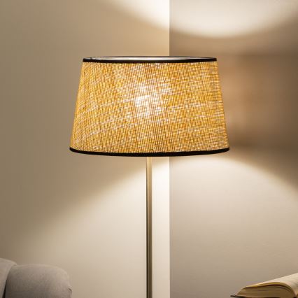 Brilagi - LED podna lampa CERIA 1xE27/40W/230V, prečnik 35 cm, bež/mat hrom