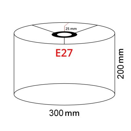 Brilagi - LED podna lampa CERIA 1xE27/40W/230V prečnika 30 cm bela