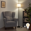Brilagi - LED podna lampa CERIA 1xE27/40W/230V prečnika 30 cm bež/crna