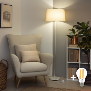 Brilagi - LED podna lampa CERIA 1xE27/40W/230V Ø 45 cm bež/bela