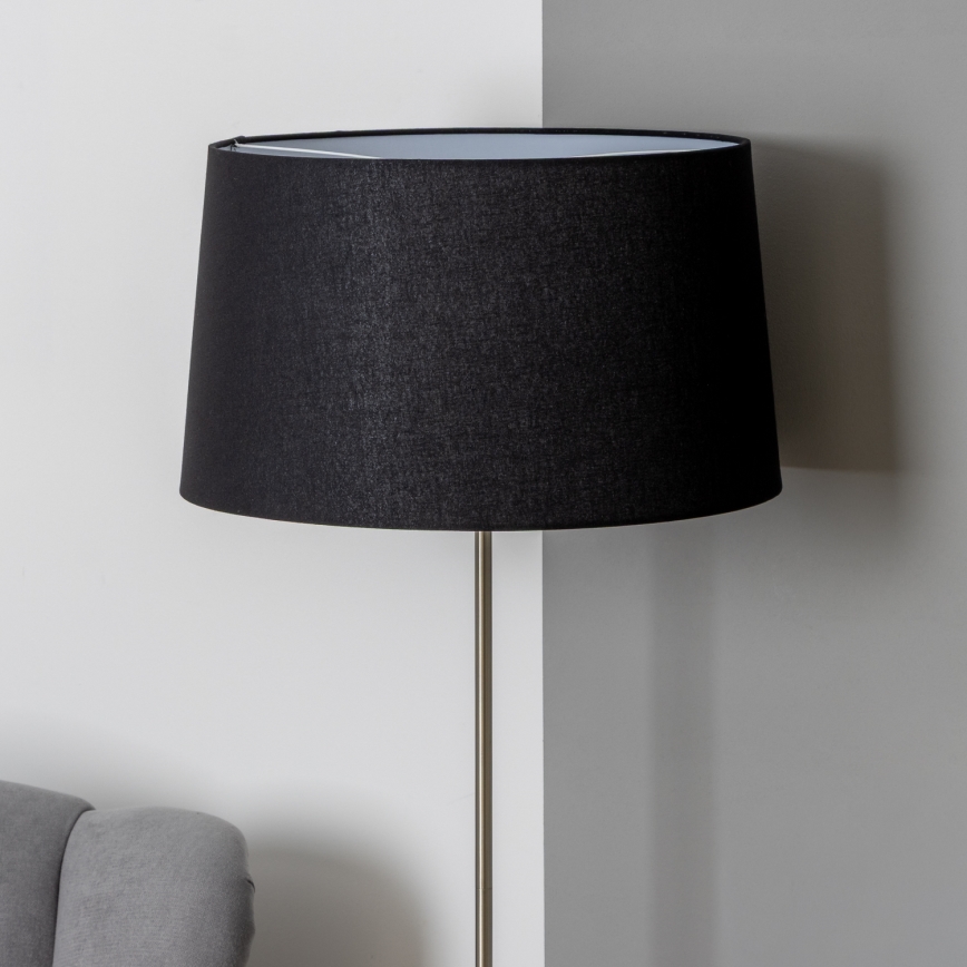 Brilagi - LED podna lampa CERIA 1xE27/40W/230V Ø 45 cm crna/mat hrom