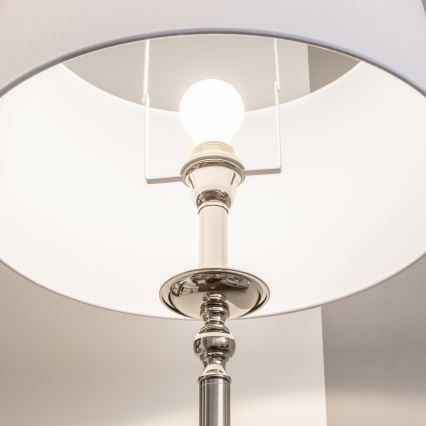 Brilagi - LED podna lampa CERIA 1xE27/60W/230V prečnik 45 cm sjajni hrom/bela
