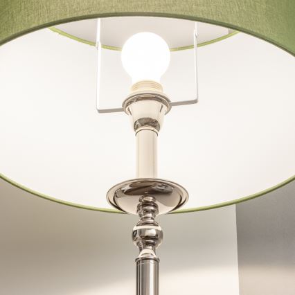 Brilagi - LED podna lampa CERIA 1xE27/60W/230V prečnik 45 cm sjajni hrom/zelena