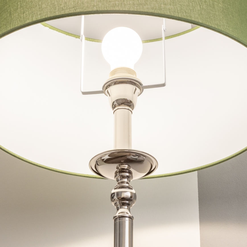 Brilagi - LED podna lampa CERIA 1xE27/60W/230V prečnik 45 cm sjajni hrom/zelena