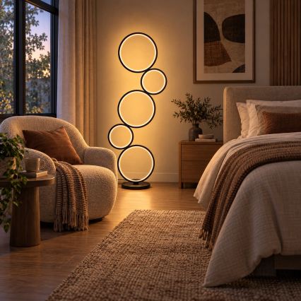 BRILAGI - LED podna lampa ECHO LED/36W/230V 4000K 110 cm crna