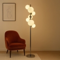 Brilagi - LED podna lampa MILLA 7xG9/3W/230V crni hrom/bela