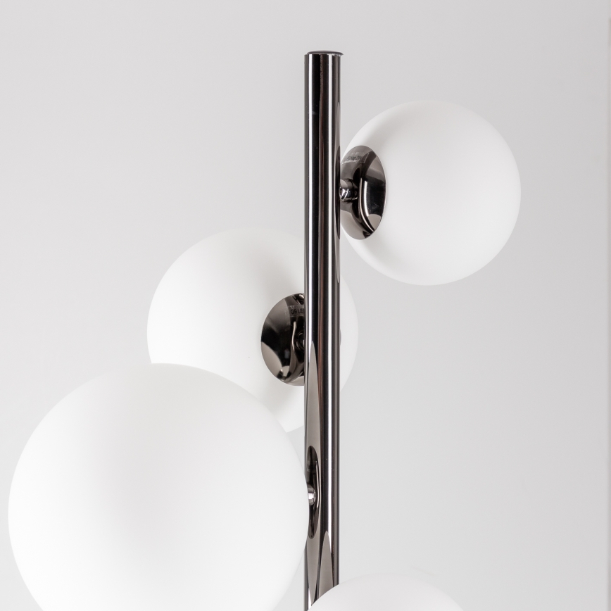 BRILAGI - LED podna lampa MILLA 7xG9/3W/230V crni hrom/bela