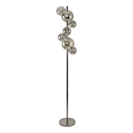 Brilagi - LED podna lampa MILLA 7xG9/3W/230V crni hrom/dimljeno