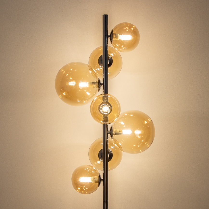 BRILAGI - LED Podna lampa MILLA 7xG9/3W/230V crni hrom/zlatna