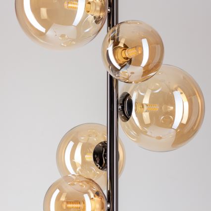 BRILAGI - LED Podna lampa MILLA 7xG9/3W/230V crni hrom/zlatna