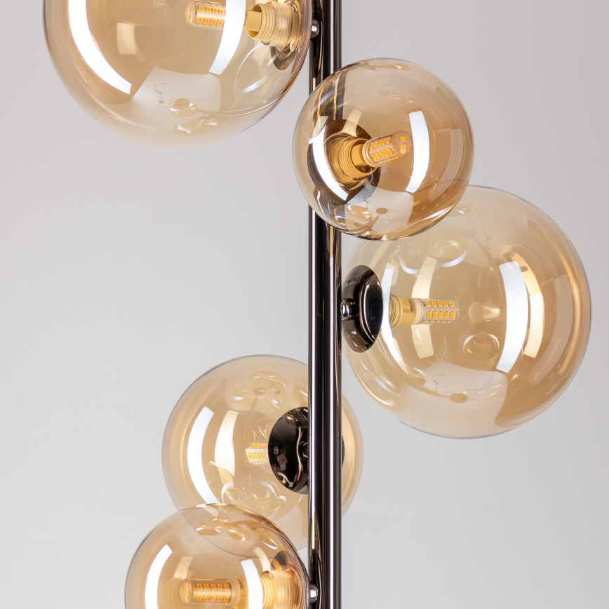 BRILAGI - LED Podna lampa MILLA 7xG9/3W/230V crni hrom/zlatna